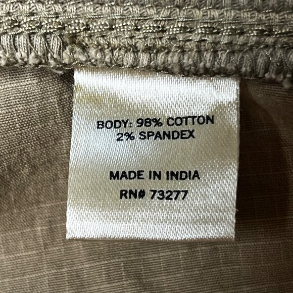 Sonoma Womens Cargo Pants Size 16 Khaki Light Brown Comfortable Elastic Waist - Picture 15 of 16